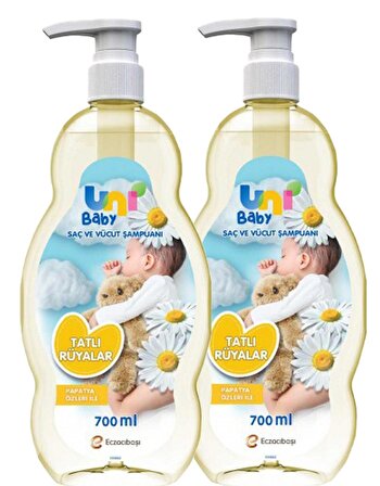 Uni Baby Tatlı Rüyalar Şampuanı 700 ml x 2 Adet