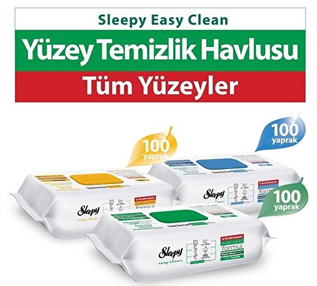Sleepy Easy Clean Beyaz Sabun+Çamaşır Suyu+Arap Sabunu 300 Yaprak