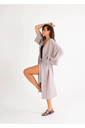 Mayovera  Tasarım Müslin Kimono Plaj Elbisesi