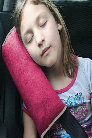 Emniyet Kemeri Uyku Pedi Pembe Araç Oto Yastık Oto Emniyet Kemer Yastığı Çocuk Araç Yastık