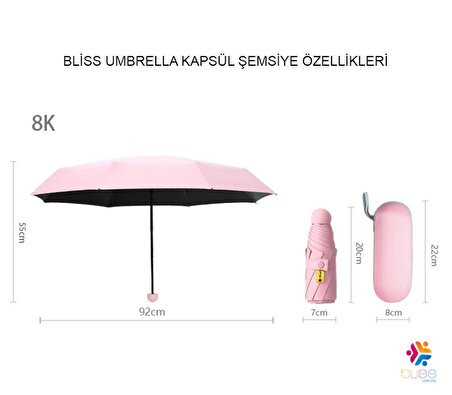 8 Telli Kapsül Şemsiye