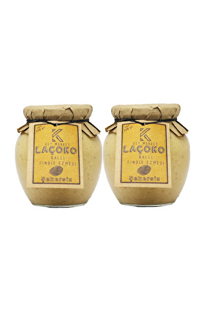 LAÇOKO 700 Gram Şekersiz, Katkısız, Glutensiz, Doğal Ballı Fındık Ezmesi