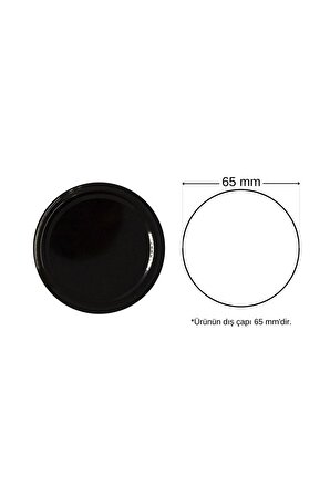 Twıst-Of 1000 li 63 mm Siyah Cam Kavanoz Kapağı (1000 Adet)
