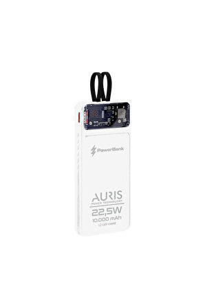 Zuidid ARS 10000MAH 22,5W Type-C ve Lightning Kablolu Hızlı Şarj Powerbank Taşınabilir Şarj Cihazı