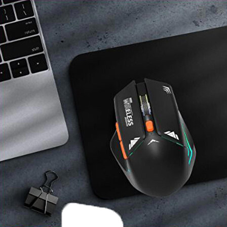Zuidid BWM1 USB Alıcılı 2.4G RGB Işıklı Şarj Edilebilir Optik Kablosuz Mouse
