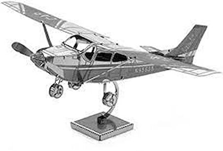 DIY 3D Metal Puzzle Senna Skyhawk Uçak Hediyelik Maket 14+ Yaş