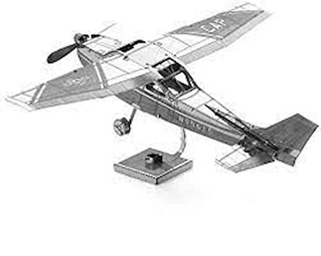 DIY 3D Metal Puzzle Senna Skyhawk Uçak Hediyelik Maket 14+ Yaş