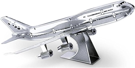 DIY 3D Metal Puzzle Boeing 747 Yolcu Uçağı  Hediyelik Maket 14 yaş