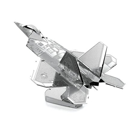 DIY 3D Metal Puzzle F22 Raptor Savaş Uçağı  Hediyelik Maket 14+ Yaş