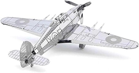 DIY 3D Metal Puzzle Japon Savaş Uçağı Hawker Hurricane Hediyelik Maket