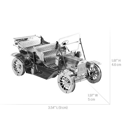 3D Model Metal Puzzle Araba Bulmaca yetişkin çocuk oyuncak tarzı hediye