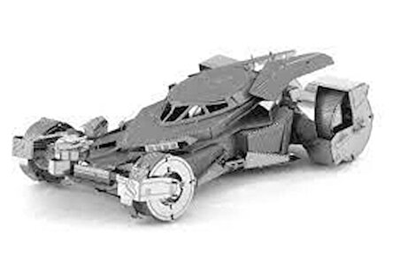 Adaletin Şafağı Batmobile 3D Metal Maket Bulmaca Puzzle modeli kitleri DIY 14+ Yaş 64+ parça