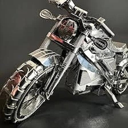 AVANGERS ELEKTRİKLİ MOTORSİKLET 3D Metal Maket Bulmaca Puzzle modeli kitleri DIY 14+ Yaş 82+ parça