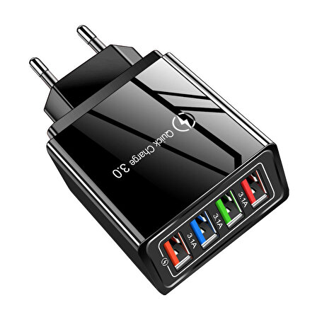 Zuidid 3.0 USB 48 Watt Hızlı Şarj Aleti Siyah