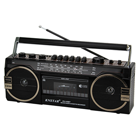 Knstar PX-149BT Bluetooth Usb+Sd+Fm Radyo Kaset Çalar Müzik Çalar