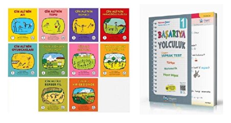 Cin Ali Hikaye Seti 10 Kitap + Üçgen 1. Sınıf Tüm Dersler Başarıya Yolculuk Yaprak Test