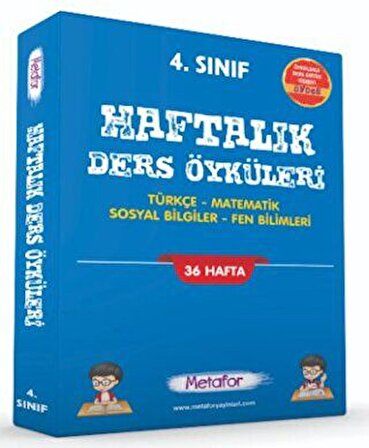 Metafor Yayınları 4. Sınıf Haftalık Ders öyküleri 36 Hafta Föy (hdö)