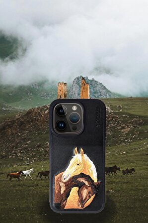 iPhone 15 Pro  Santa Barbara Polo Uyumlu  Fuchsia Doresi Arka Kapak