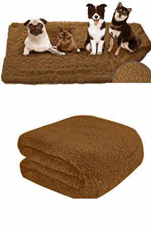 Bundera Peluş Kahverengi Küçük Irk Köpek Yatağı