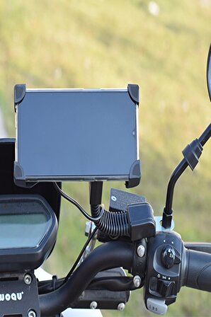 Fuchsia  EH140 Motorsiklet İçin Ayarlanabilir Telefon Tutucu