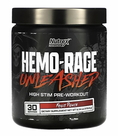 Nutrex Research Hemo Rage Unleashed High Stim PreWorkout