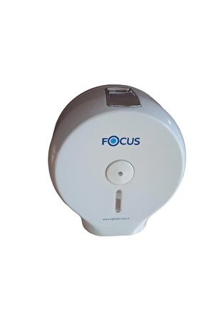 Focus Mini Jumbo Tuvalet Kağıdı Dispenseri Plastik Beyaz