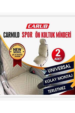 CARUB Carmild Spor Ön Koltuk Minderi 2li Set Bej Renk