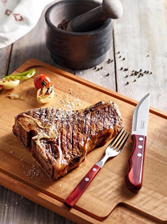 Tramontina Polywood Biftek-Steak Çatalı Jumbo 13cm