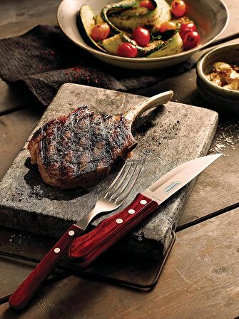 Tramontina Polywood Biftek-Steak Çatalı Jumbo 13cm