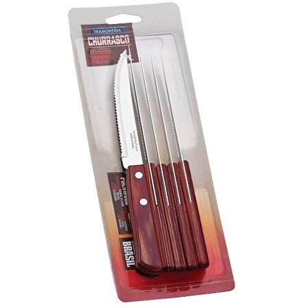 Tramontina Churrasco 21198/715 Biftek-Steak Bıçağı (6 lı Blister)