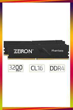 Zeiron Phantasy RM1632-32G DDR4 32GB (2x16GB Dual) 3200Mhz Cl16 Pc Ram Bellek
