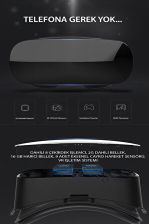  Fuchsia Bluetooth Bağlantılı 3D Sanal Gerçeklik Gözlüğü  SC - AIO55 