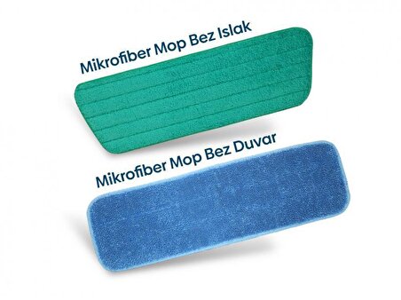 SİLVA Mikrofiber Mop Bez İkili (Islak - Duvar)