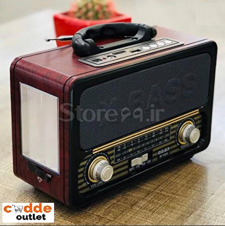 Nikula Star Bluetooth Şarjlı Nostaljik Antika Radyo Müzik Çalar Işıldak Usb Tf Aux 4618 RDL-4618