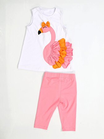Flamingo Fırfırlı  Tunik Takım 