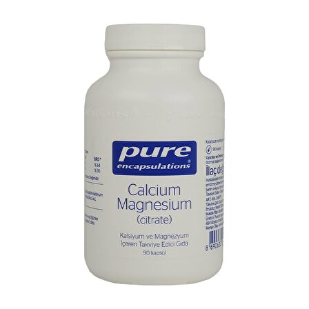 Pure Encapsulations Calcium Magnesium (Citrate) 90 Kapsül