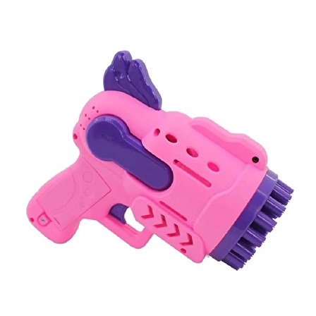 1 PCS PİNK BUBBLES GUN 29 DELİKLİ ÇOKLU KÖPÜK ATAN TABANCA PEMBE KÖPÜK TABANCASI 2 SOLİSYON HEDİYE