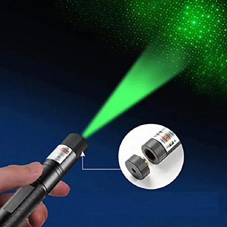 PROFESSIONAL VIP 100MW GREEN LASER POINTER YEŞİL LAZER PROFESYONEL ŞARJLI KİLİTLİ 100 MW YEŞİL LAZER