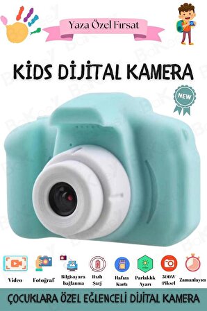 Çocuk Fotoğraf Makinesi Mini Dijital Fotoğraf Makinesi 1080p Hd Selfie Kamera