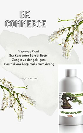 Vigorous Plant Bonsai Besini Vitamini - Konsantre Sıvı Bitki Besini 100 ML