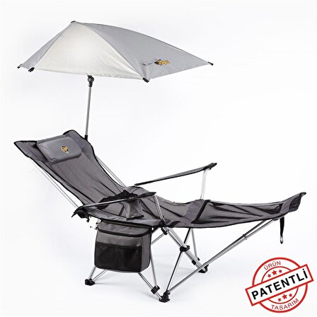 Legend Şemsiyeli Yatabilen Kamp Sandalyesi