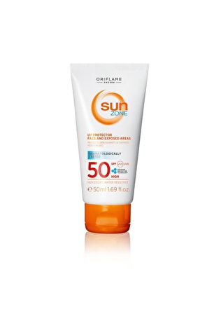 Sun Zone Yüz Ve Güneşe Aşırı Maruz Kalan Bölgeler Için Spf 50 Yüksek Korumalı Güneş Kremi-50ml