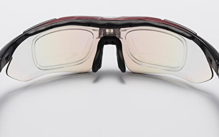 Gözlük 5 Camlı UV 400 Polarize Numaralı Cam Takılabilen Siyah