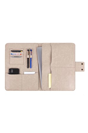Macbook Air Pro 13-14 Inç Organizer Evrak & Laptop - Tablet Çantası S-2073