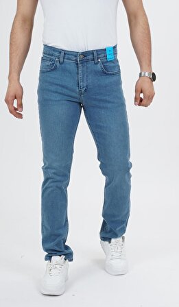 Erkek Koton Kumaş Likralı Regular Fit Kışlık Pantolon Jean