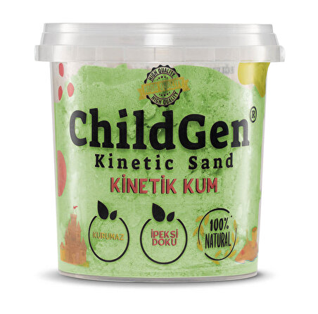 ChildGen Doğal Kinetik Kum 500gr - Yeşil
