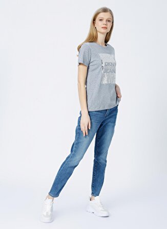 Dkny Jeans Açık Gri Kazak Kadın E1GF6DNA