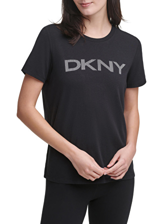 Dkny Jeans Bisiklet Yaka Siyah Kadın T-Shirt DP1T6749-BLK