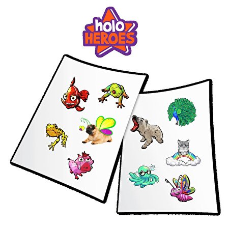 HoloToyz Sticker Holo Heroes AR Uyumlu Etiket