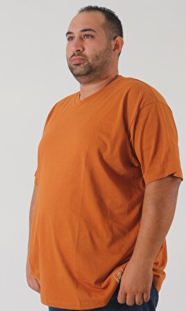 Rood Büyük Beden Unisex T-shirt